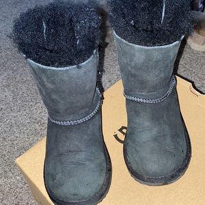 Toddler Bailey Bow Black Uggs